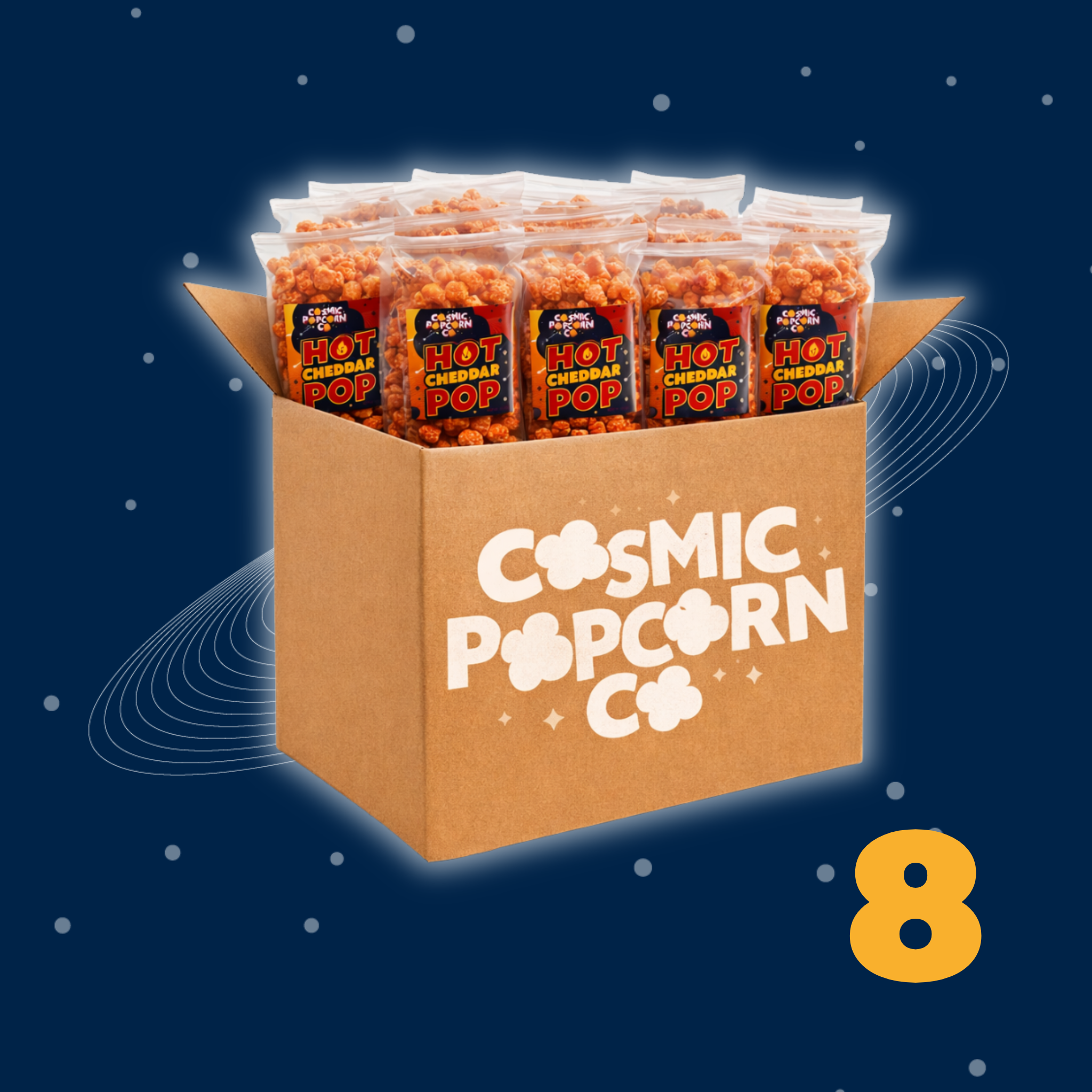 Hot Cheddar POP! Popcorn by the Case